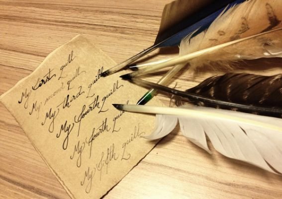 Consider writing with a quill pen