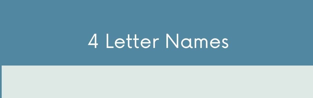 4 Letter Names